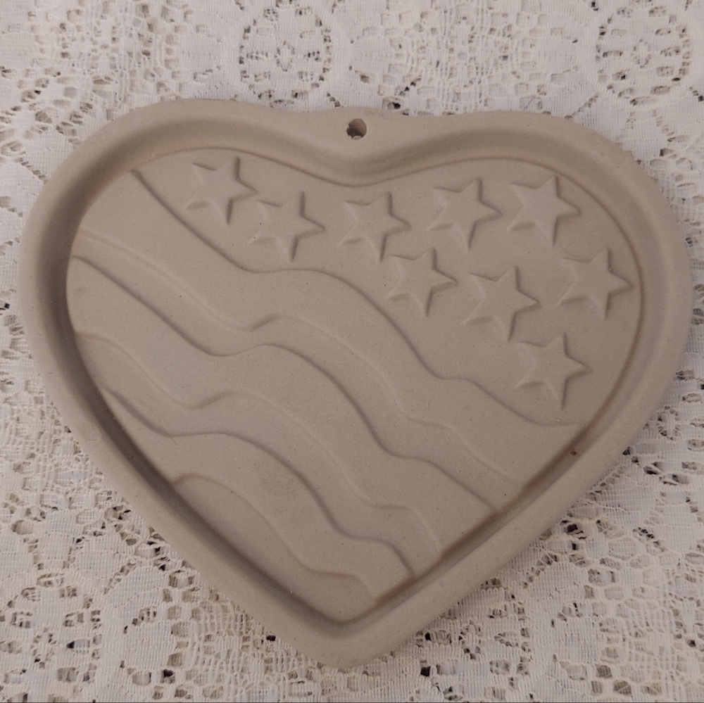 Patriotic Heart Cookie Mold by Pampered Chef Flag Themed Great for July 4th